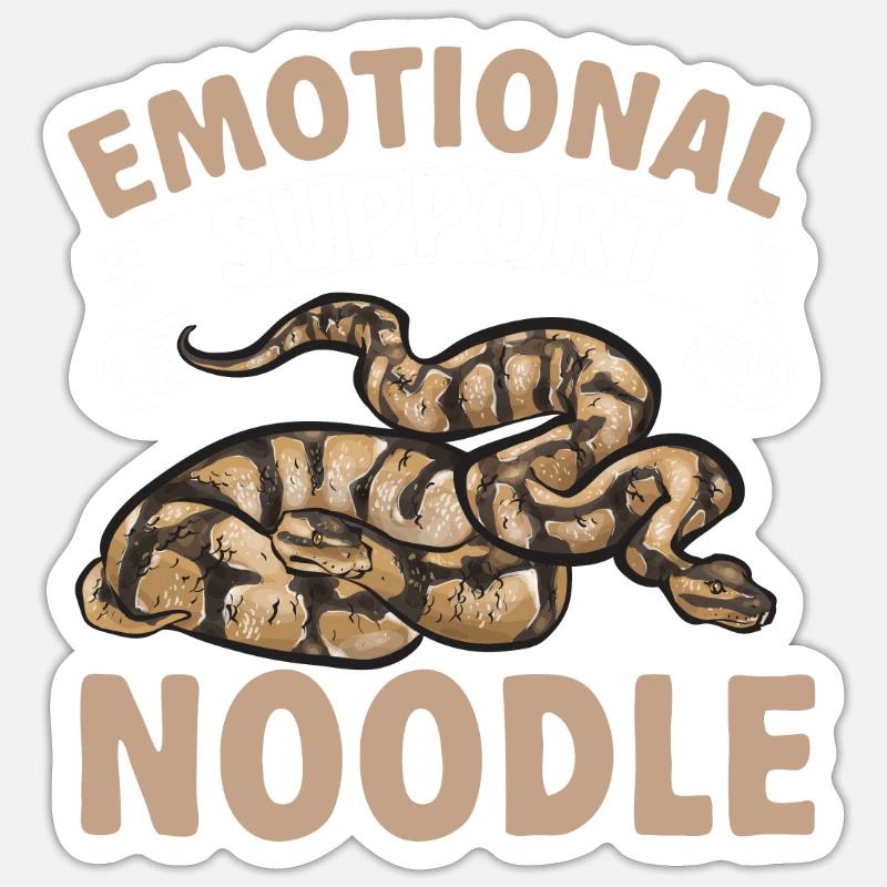 Ball Python Schlange Königspython Sticker Größe S (10 x 10 cm)