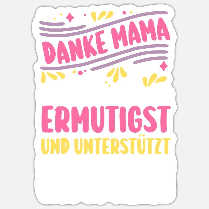 Mutter Muttertag Mama - Sticker Größe S (10 x 10 cm) - Mattweiß