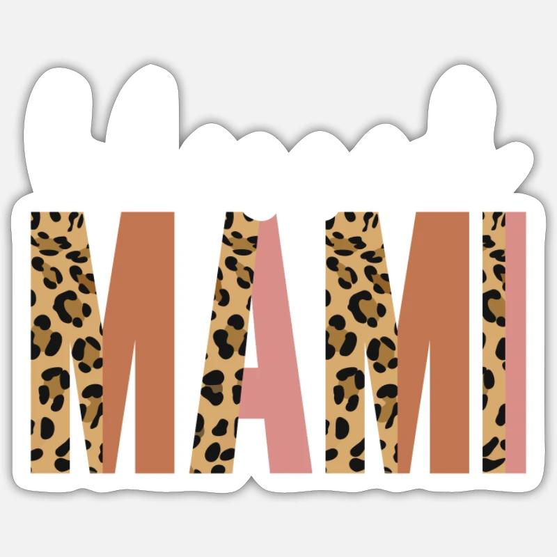Gesegnete Mami, Muttertag, spanische Mutter, Fraue Sticker Größe S (10 x 10 cm)