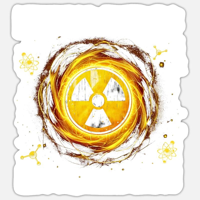 Nuclear Engineer Nuclear Energy Less CO2 Sticker size S (10 x 10 cm)