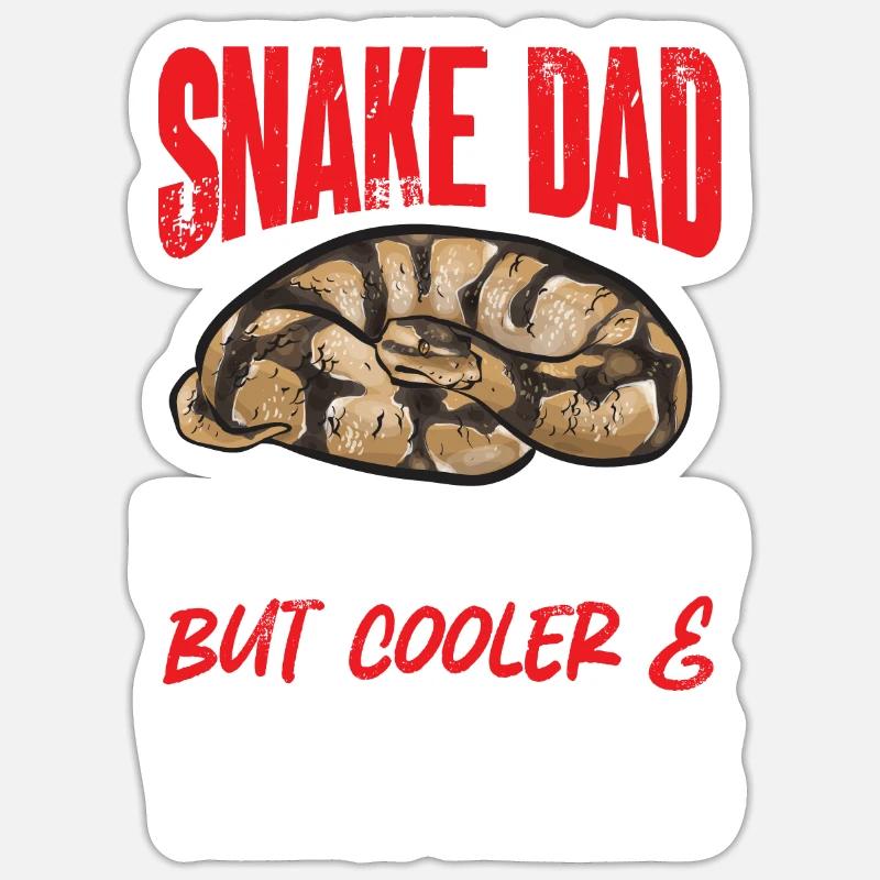 Ball Python Schlange Königspython Sticker Größe S (10 x 10 cm)