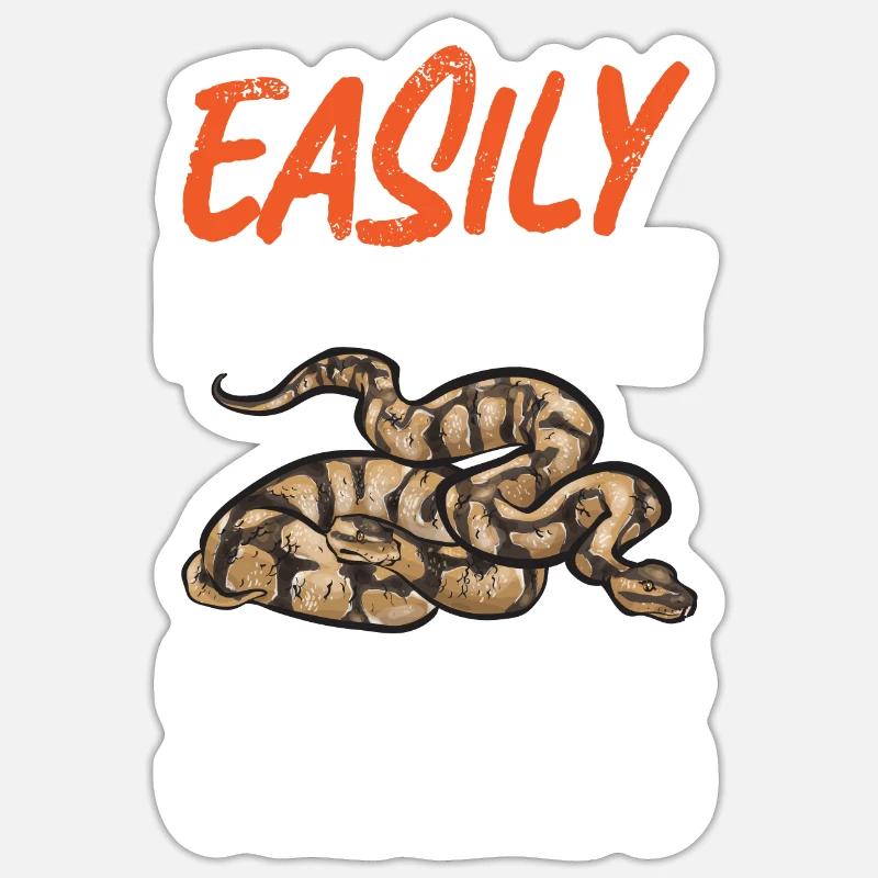 Ball Python Schlange Königspython Sticker Größe S (10 x 10 cm)