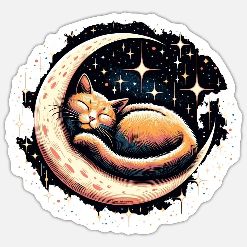 Cat, Astronaut, Astronomy, Outer Solar System Sticker size S (10 x 10 cm)