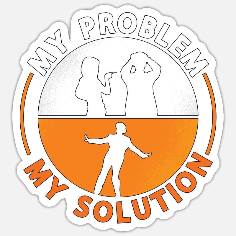 Tap Dancer My Problem My Solution Pictogram Dad Sticker Größe S (10 x 10 cm)