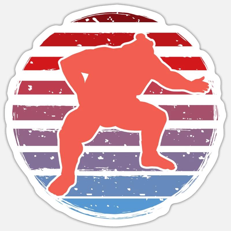 Sumo - Sticker taille S (10 x 10 cm) - blanc mat