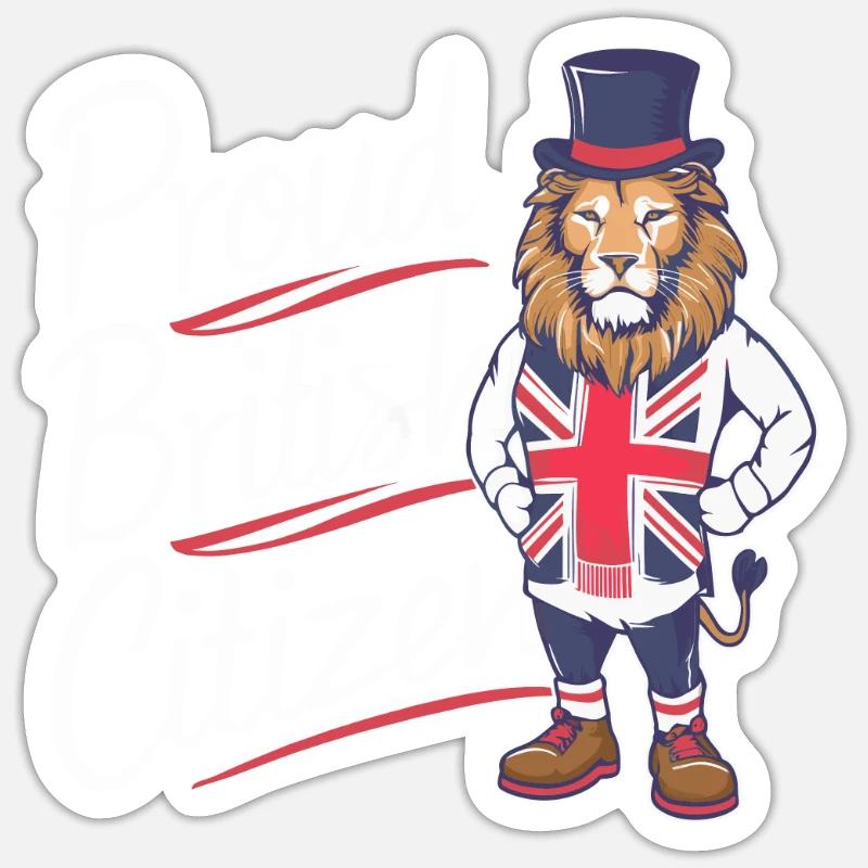 PROUD BRITISH CITIZEN Sticker size S (10 x 10 cm)