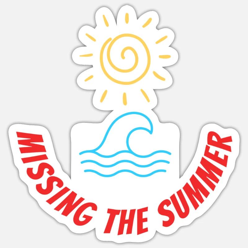 Missing the Summer Sticker size S (10 x 10 cm)