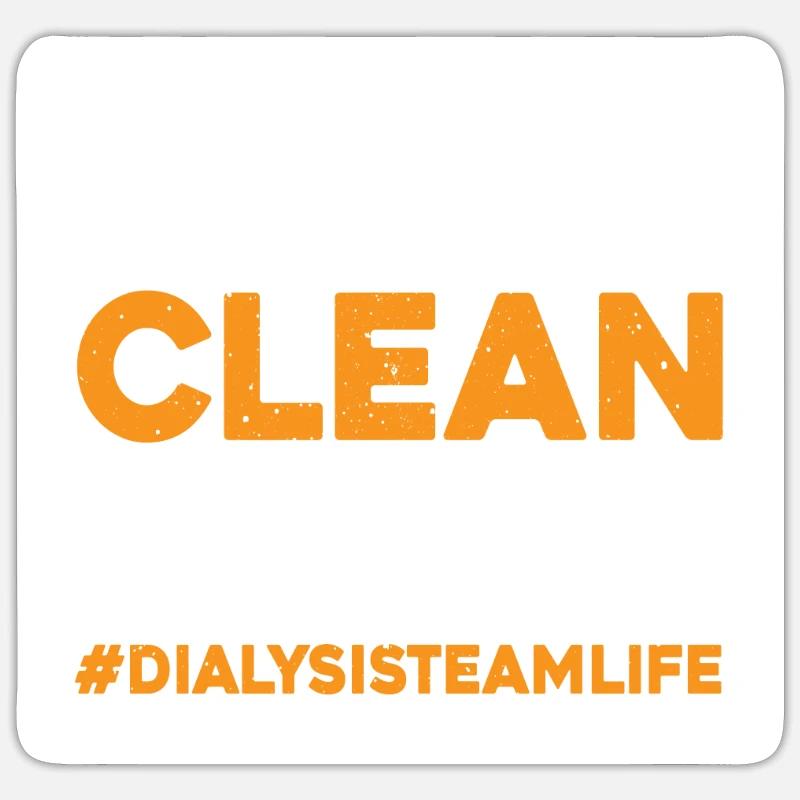 Dialysis Team Gift - Sticker size S (10 x 10 cm) - white matte