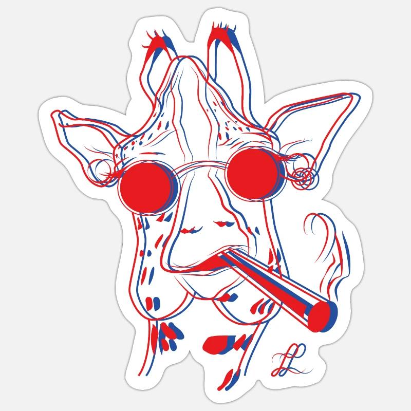 Mr. Giraffe Sticker size S (10 x 10 cm)