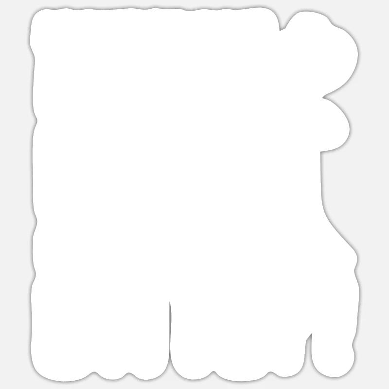 Kannst Du Nicht Einfach Leise Dumm Sein - Sticker Größe S (10 x 10 cm) - Mattweiß