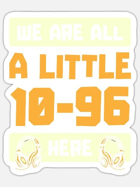Notruf Leitstelle Einsatzzentrale - Sticker Größe S (10 x 10 cm) - Mattweiß