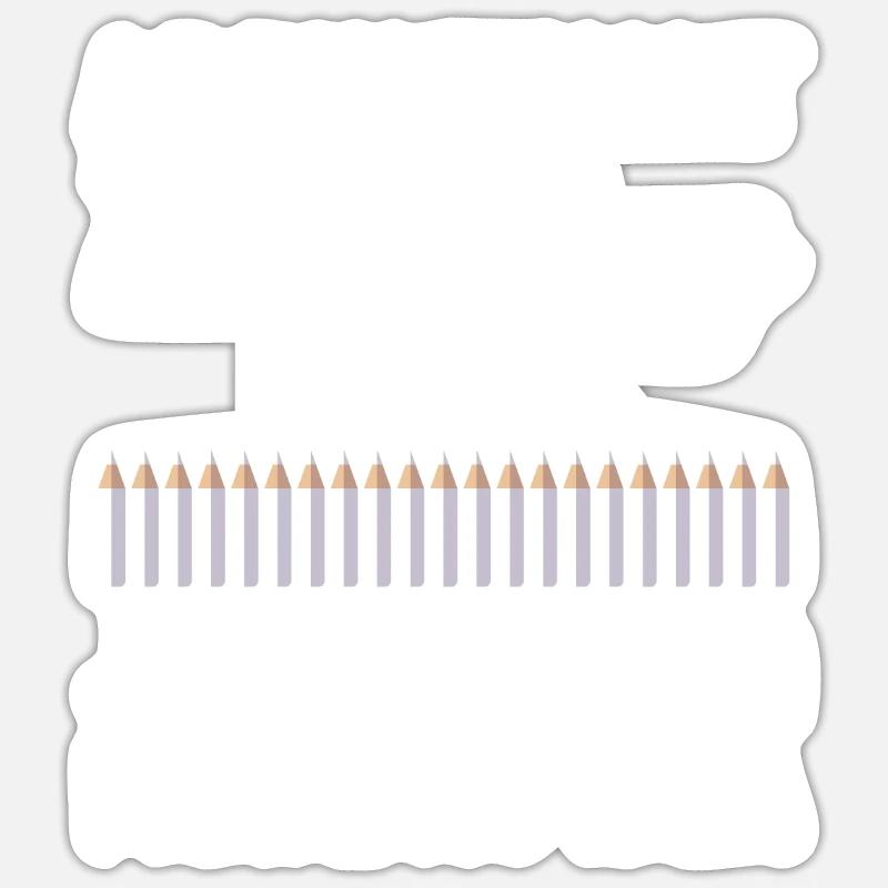 Drawer A Day Without Drawing - Sticker Größe S (10 x 10 cm) - Mattweiß