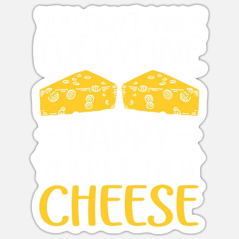 Cheese Lover Cheese - Sticker size S (10 x 10 cm) - white matte
