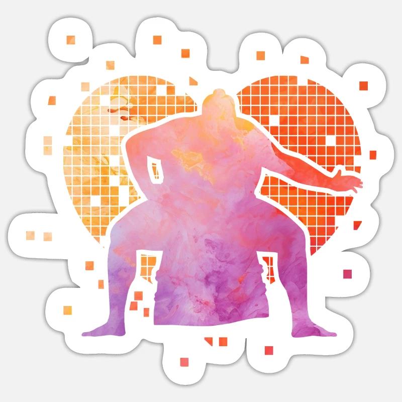 Sumo - Sticker taille S (10 x 10 cm) - blanc mat