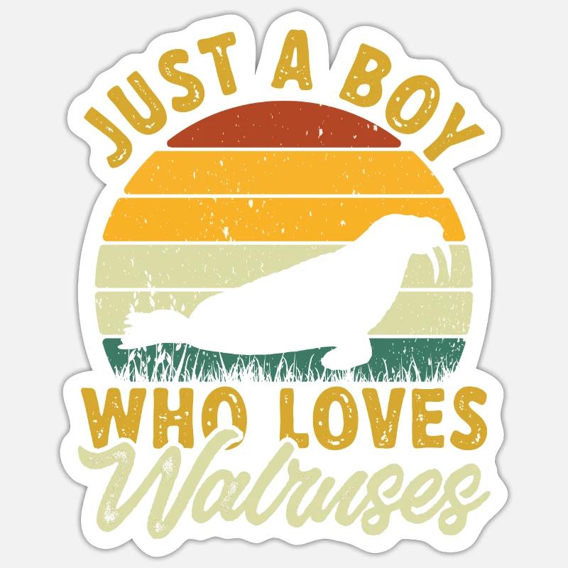 Walrus Sticker size S (10 x 10 cm)