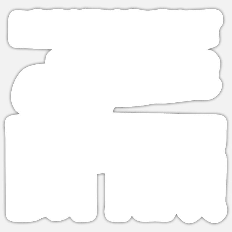 Kannst Du Nicht Einfach Leise Dumm Sein - Sticker Größe S (10 x 10 cm) - Mattweiß