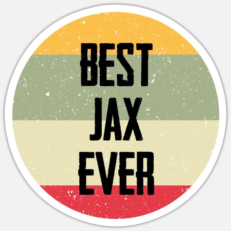 Best Jax Ever - Sticker Größe S (10 x 10 cm) - Mattweiß