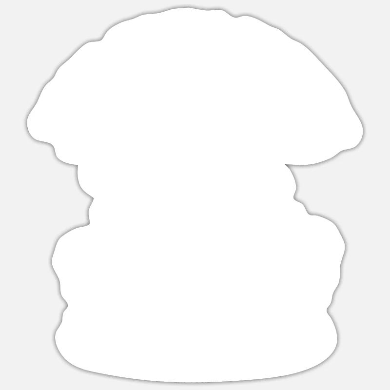 Anime Manga Chibi - Sticker taille S (10 x 10 cm) - blanc mat