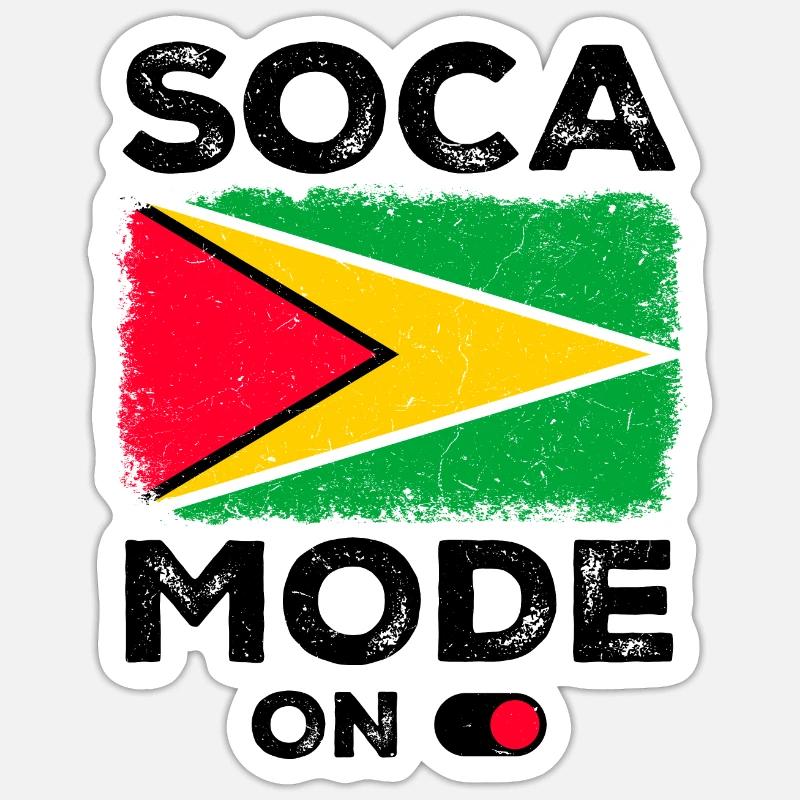 Soca Dance Guyana - Sticker size S (10 x 10 cm) - white matte