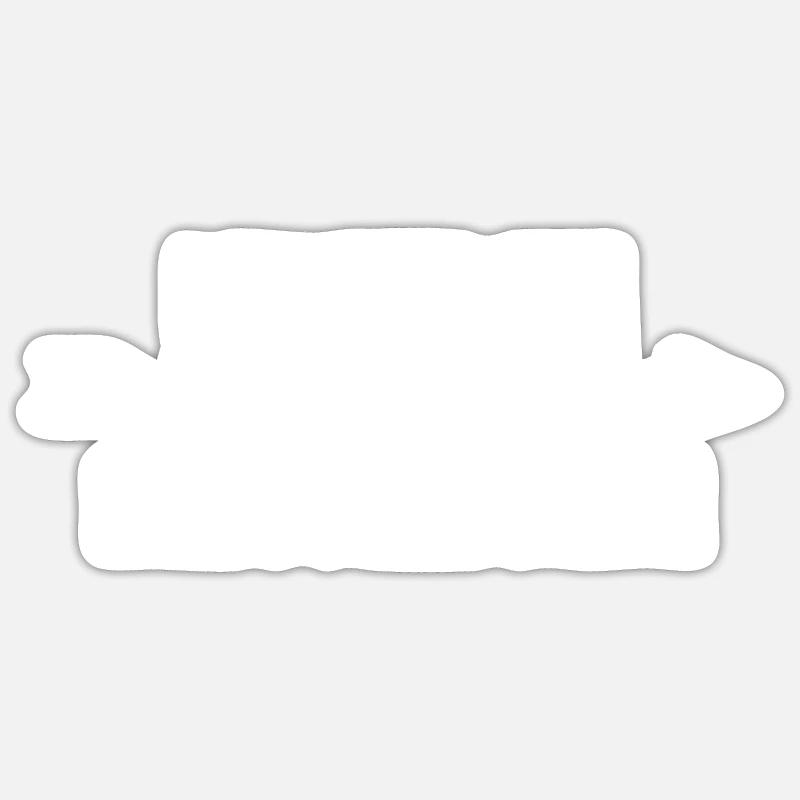 Fleischwunde Bogen Bogenschießen Bogenschütze - Sticker Größe S (10 x 10 cm) - Mattweiß