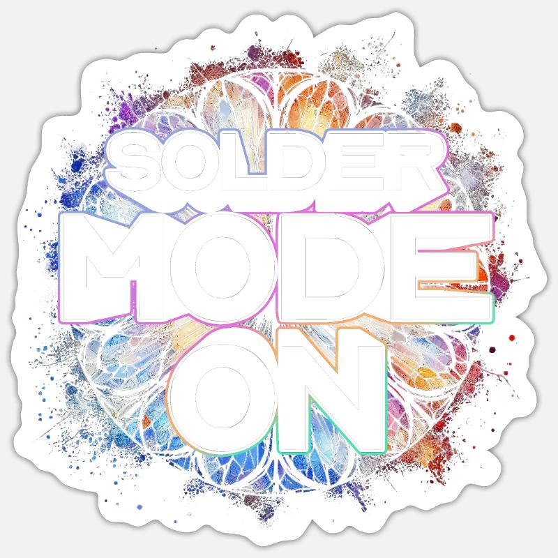 Mode de soudure du peintre de vitrail activé Sticker taille S (10 x 10 cm)