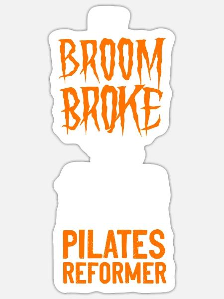Pilates Instructor Teacher - Sticker Größe S (10 x 10 cm) - Mattweiß