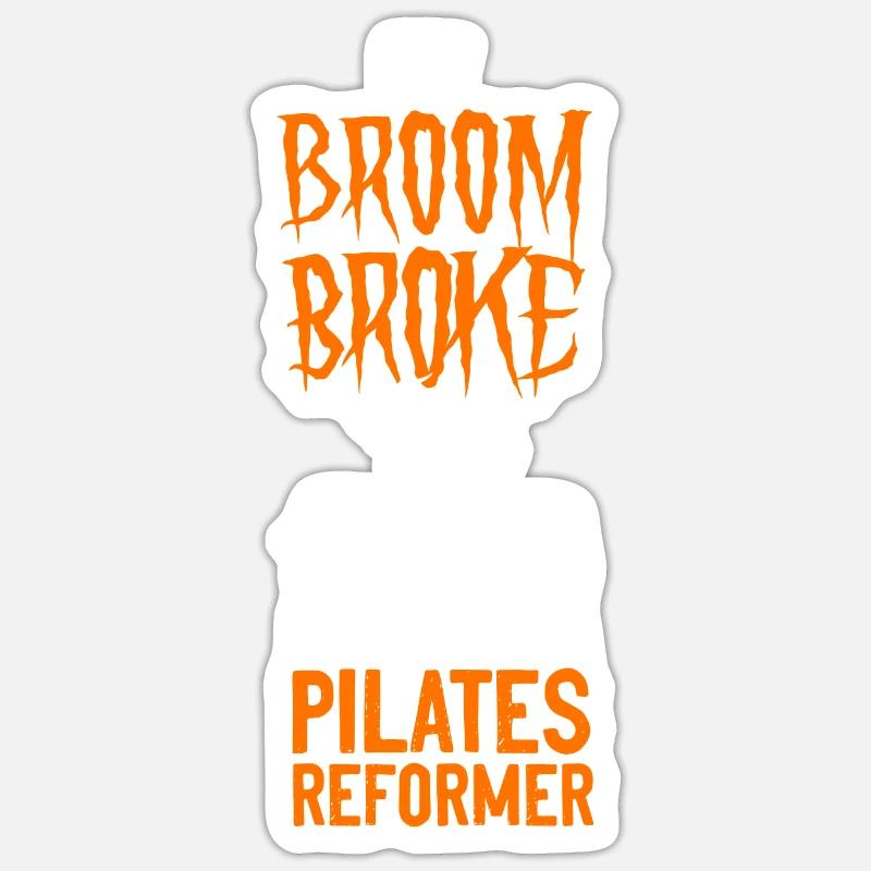 Instructeur de Pilates Enseignant - Sticker taille S (10 x 10 cm) - blanc mat