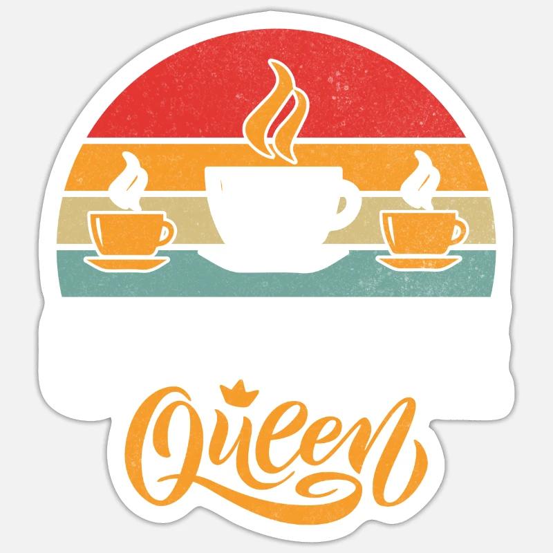 Cadeaux de café - Sticker taille S (10 x 10 cm) - blanc mat