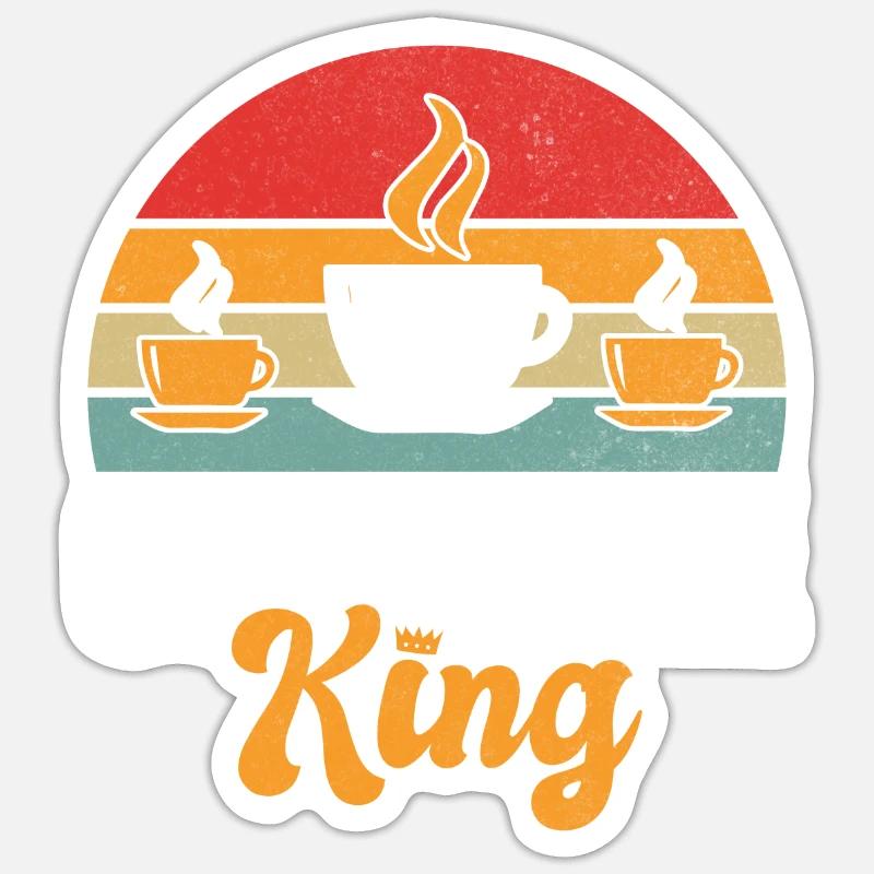 Cadeaux de café - Sticker taille S (10 x 10 cm) - blanc mat