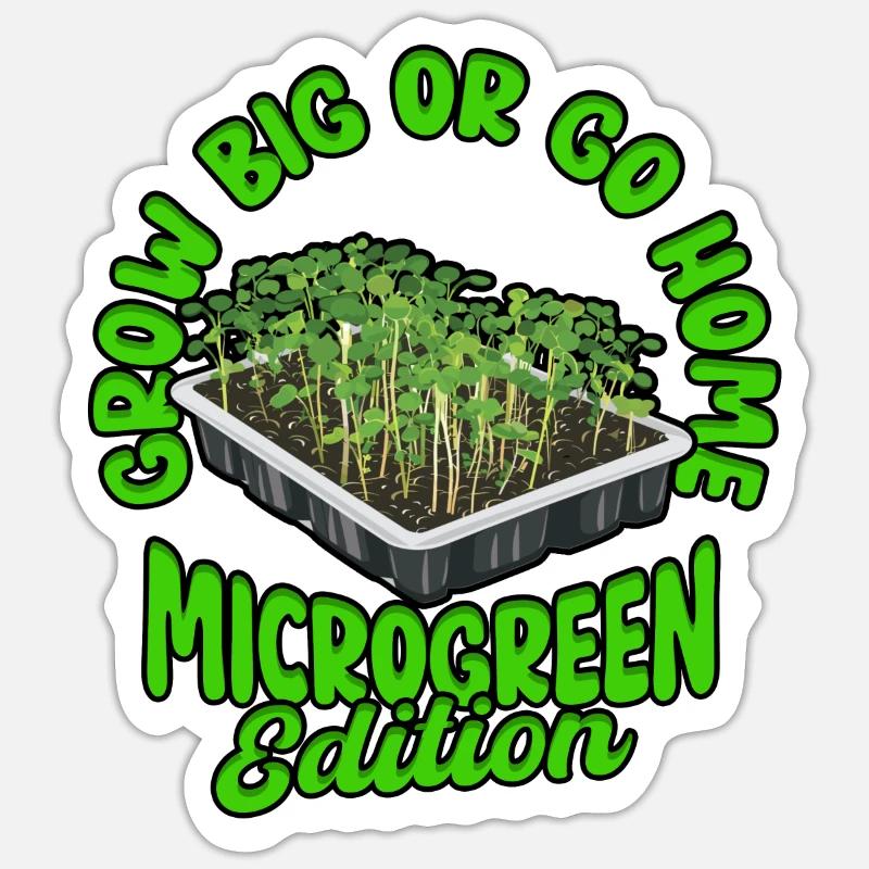 Microgreens Microgreen - Sticker size S (10 x 10 cm) - white matte