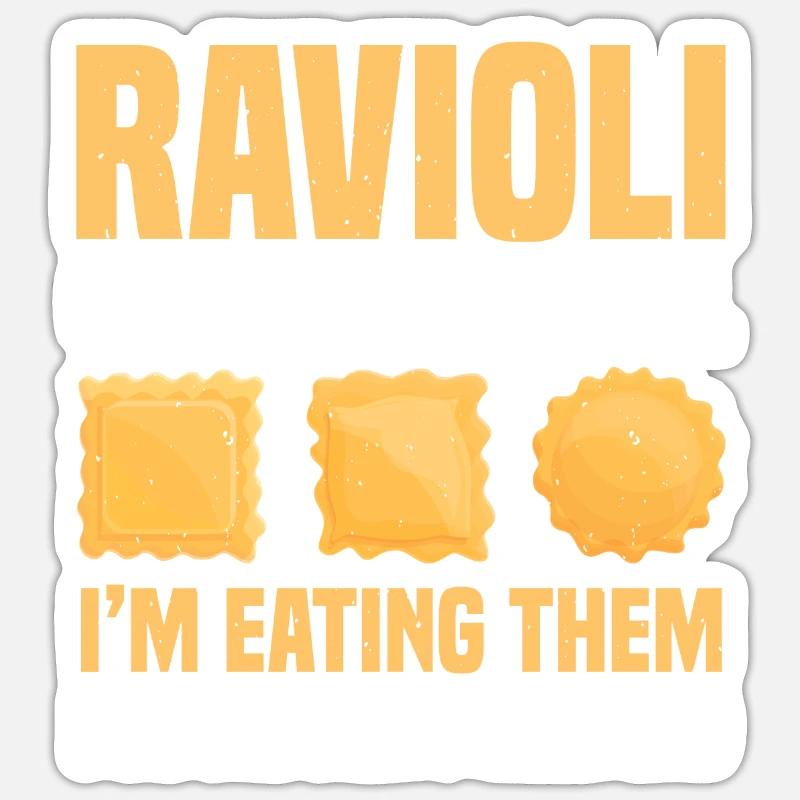 Ravioli Quality Control - Sticker size S (10 x 10 cm) - white matte