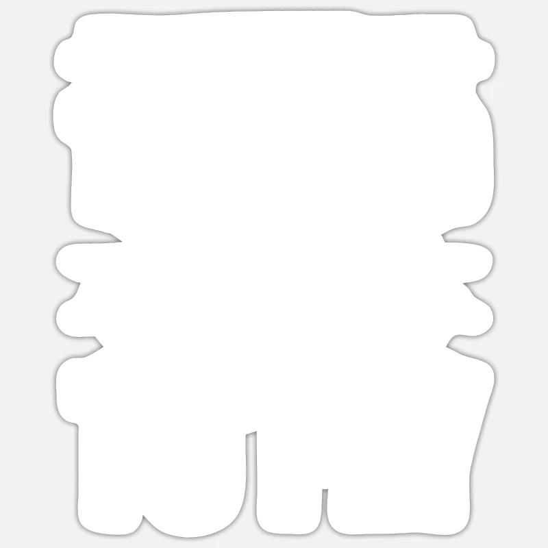 Ring Gymnastics 4 - Sticker size S (10 x 10 cm) - white matte