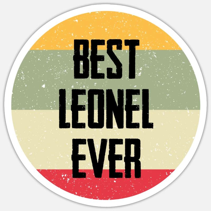 Best Leonel Ever - Sticker Größe S (10 x 10 cm) - Mattweiß