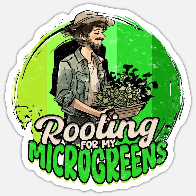 Micro-pousses Micro-pousses Enracinement pour mes micro-pousses Sticker taille S (10 x 10 cm)