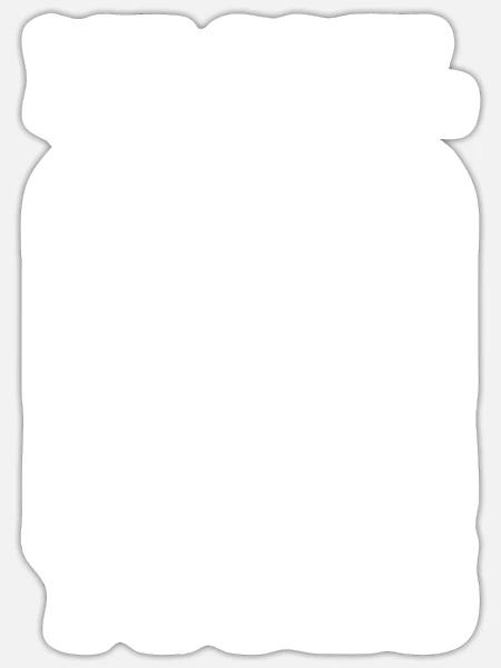 Eishockey Torwart - Sticker Größe S (10 x 10 cm) - Mattweiß