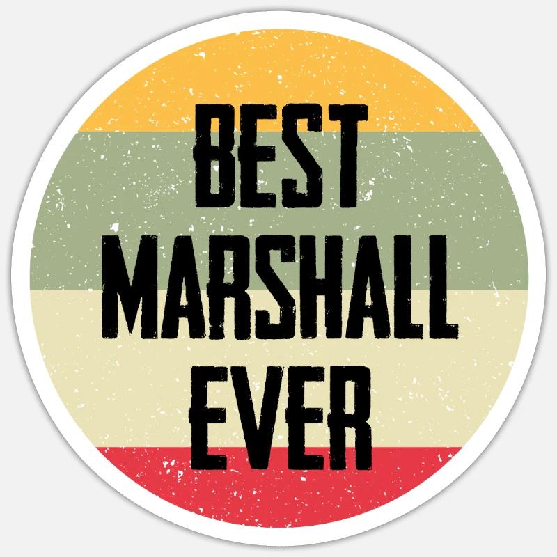 Best Marshall Ever Sticker Größe S (10 x 10 cm)
