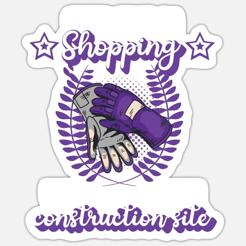 Bauarbeiterin Dachdeckerin Site Mädchen Geschenk Sticker Größe S (10 x 10 cm)