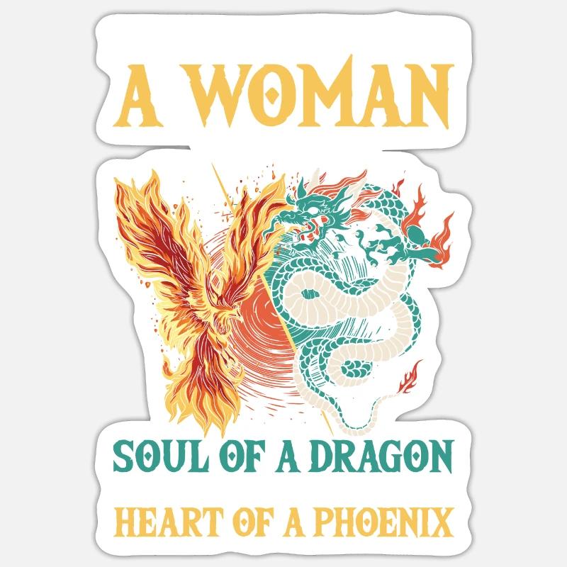 Phoenix Centaur Gift - Sticker size S (10 x 10 cm) - white matte