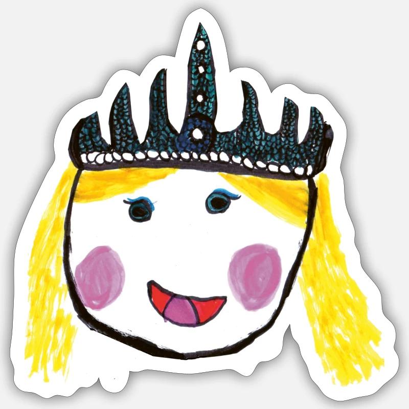 Princesse Sticker taille S (10 x 10 cm)