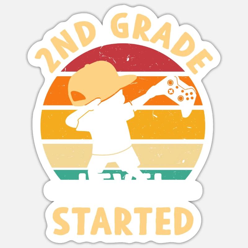 2nd class - Sticker size S (10 x 10 cm) - white matte