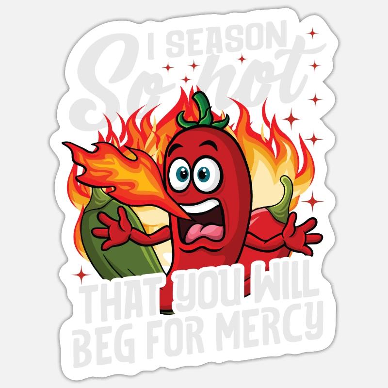 Passionnés de cuisine - Sticker taille S (10 x 10 cm) - blanc mat