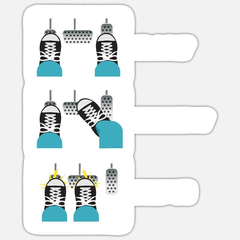 Up Shift Down Shift Funny Car Gear Changes Sticker size S (10 x 10 cm)