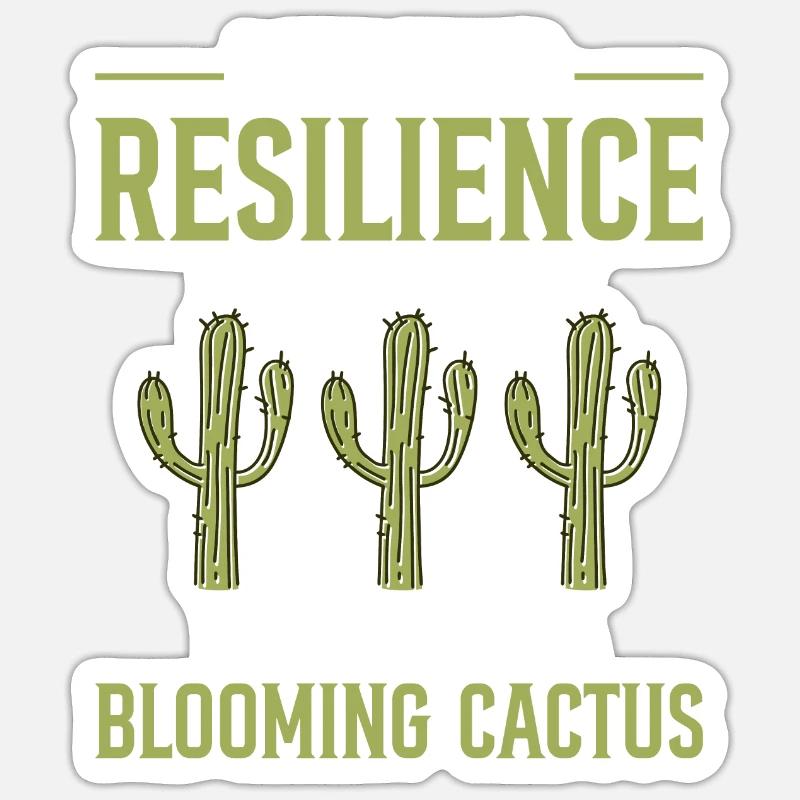 Lass deine Resilienz hell erstrahlen, genau wie ein Loo - Sticker Größe S (10 x 10 cm) - Mattweiß
