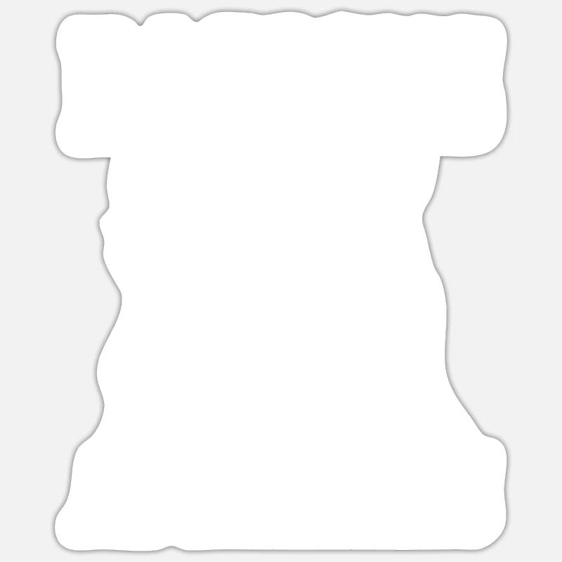 Waschbär Lustig Geschenk - Sticker Größe S (10 x 10 cm) - Mattweiß