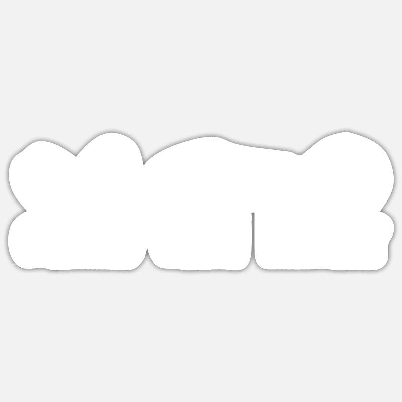 Eishockey Torwart Coffee - Sticker Größe S (10 x 10 cm) - Mattweiß