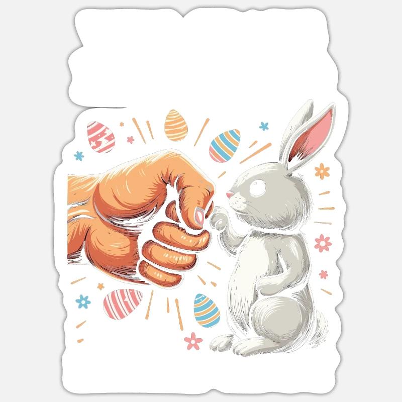 Will Trade Boyfriend For Easter Candy - Sticker Größe S (10 x 10 cm) - Mattweiß