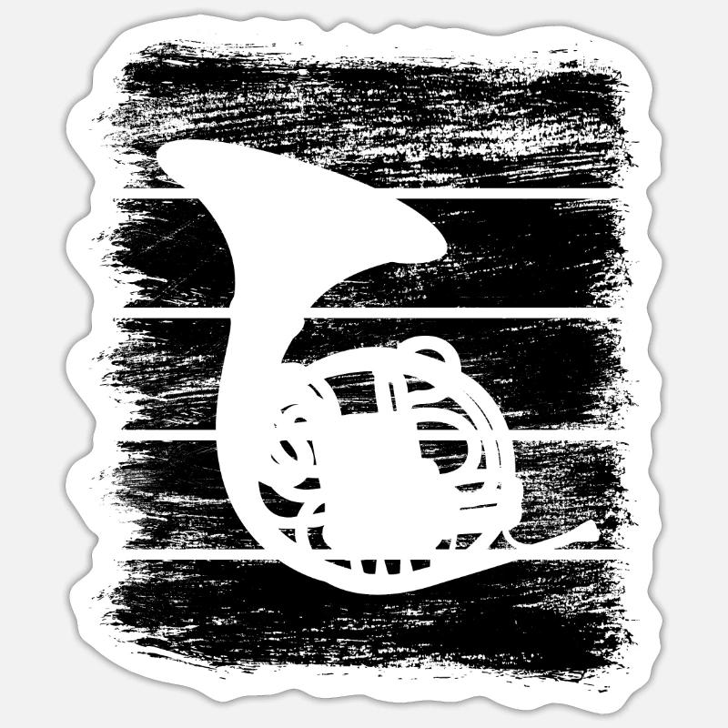 Clairon - Sticker taille S (10 x 10 cm) - blanc mat