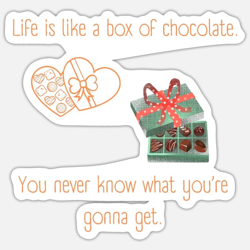 Chocolat Sticker taille S (10 x 10 cm)