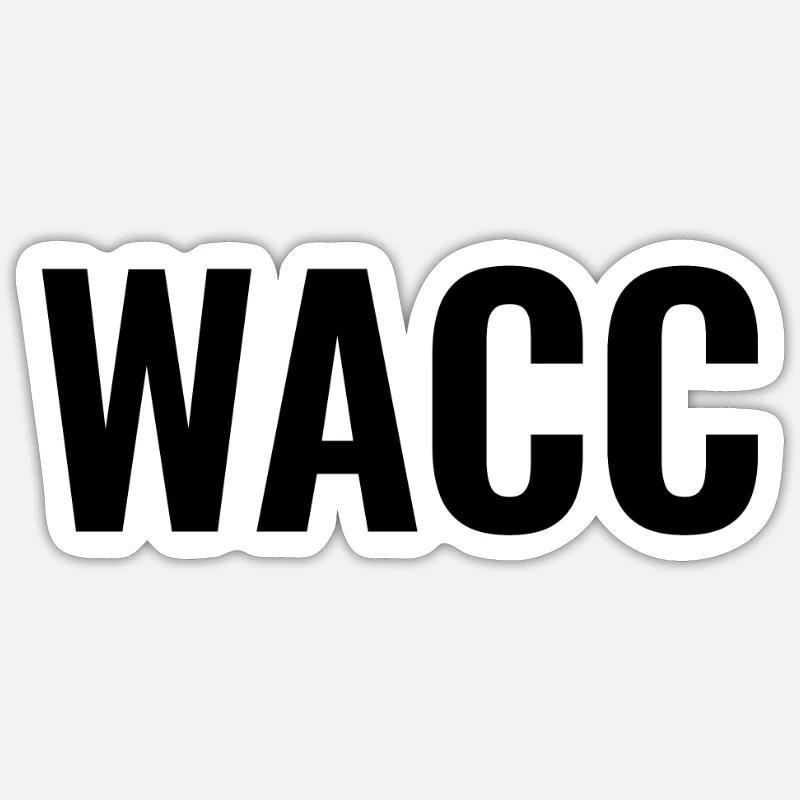 WACC Gewichteter durchschnittlicher Sticker Größe S (10 x 10 cm)