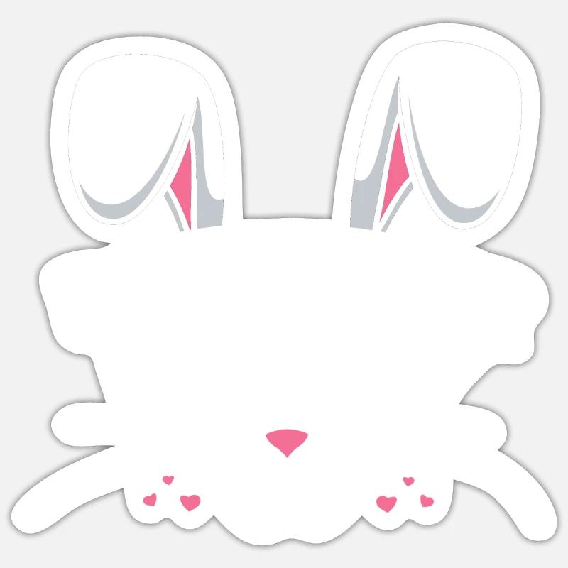 Bartender Bunny Sticker size S (10 x 10 cm)